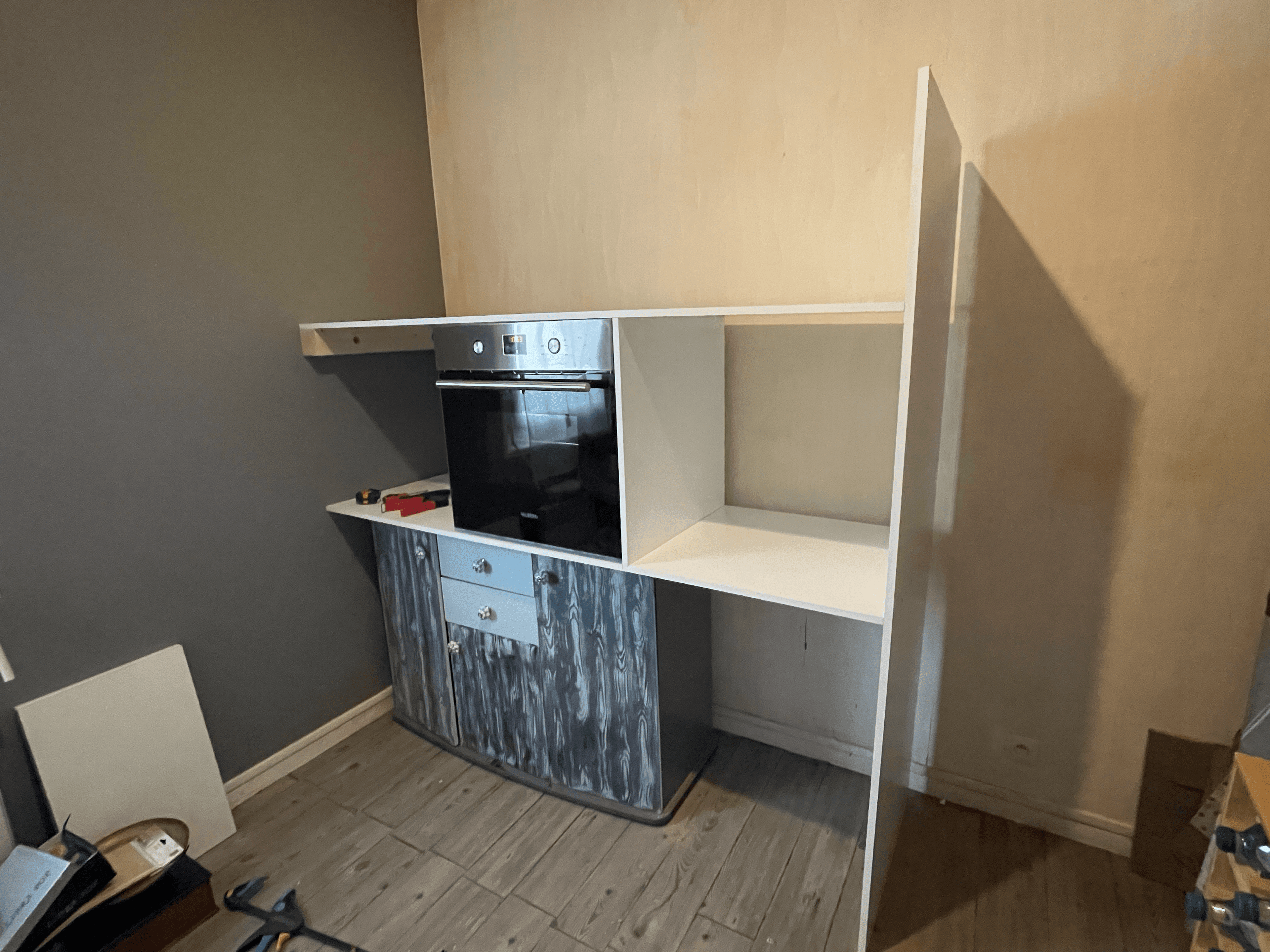 Armoire de cuisine à casiers