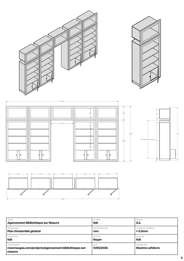 Agencement Bibliothèque sur Mesure